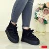 Ghete Dama Piele Naturala Intoarsa Neagra Lorena 4031-1