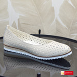 Balerini Piele Naturala Bej Lorena 3971-1