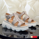 Sandale Piele Naturala Taupe Lorena 3979-1