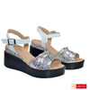 Sandale Dama Piele Naturala Multicolora Gabinna 28