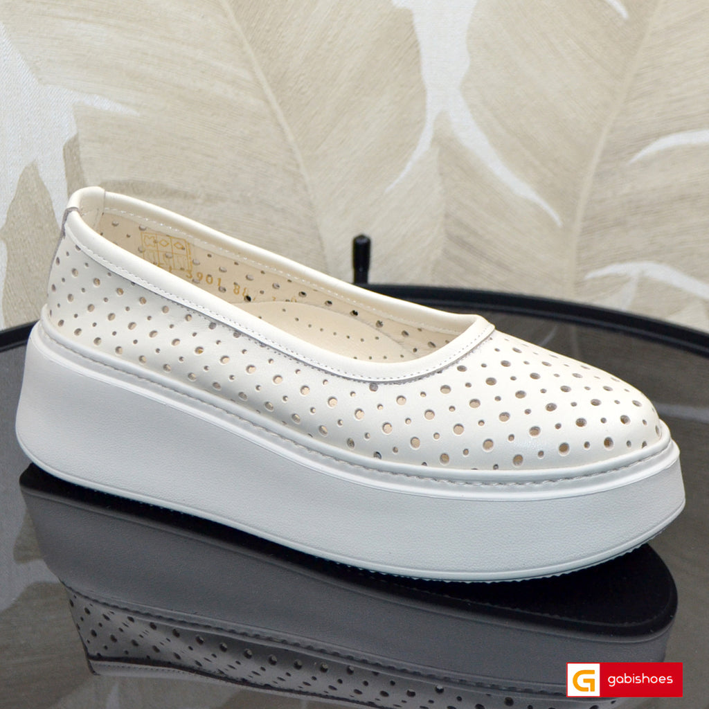 Balerini Piele Naturala Bej Gabriela 3901-4