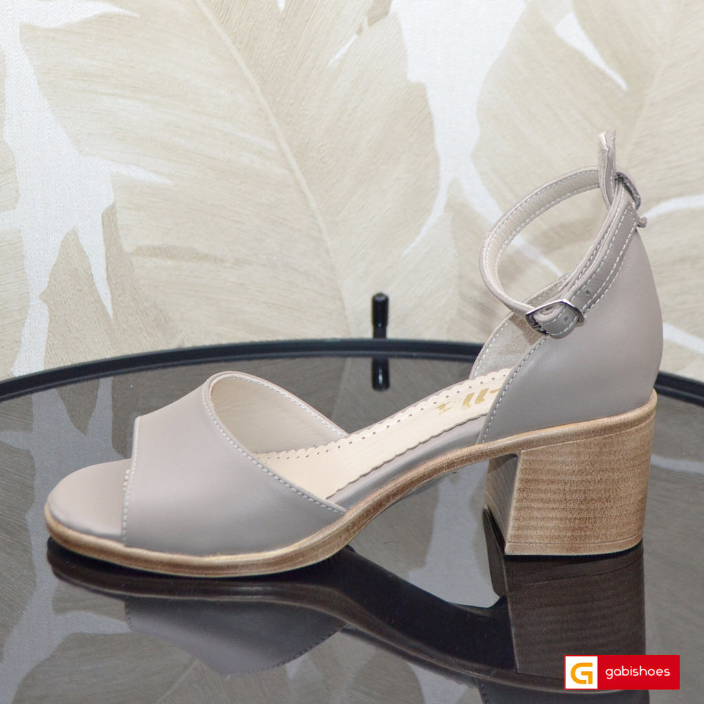 Sandale Casual Dama Piele Naturala Taupe Lorena 3924-3