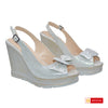 Sandale Dama Piele Naturala Argintie Lorena 2