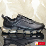 Pantofi Sport Piele Naturala Neagra Gabriel 3345