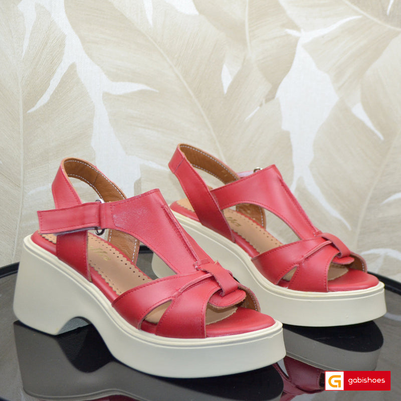 Sandale Casual Dama Piele Naturala Rosie Lorena 3951-2