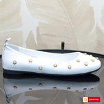 Balerini Piele Naturala Alba Perlla 0164-911614