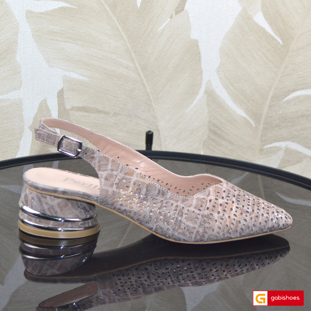 Sandale Dama Office Piele Naturala Taupe Lorena 1569