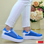 Pantofi Dama Sport Piele Naturala Blue Gabinna 3220-2027