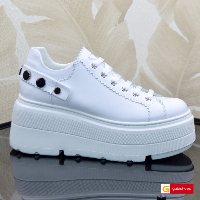 Pantofi Sport Piele Naturala Alba Lorena 3998-1