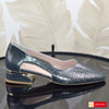 Sandale Dama Piele Naturala Negru Saten Lorena 1585