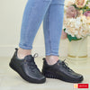 Pantofi Casual Piele Naturala Neagra Gabinna 0164-123005