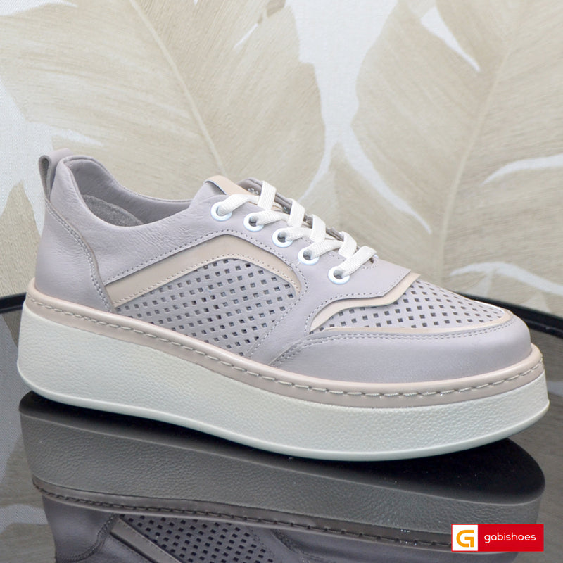Pantofi Sport Dama Piele Naturala Taupe Gabinna 1269