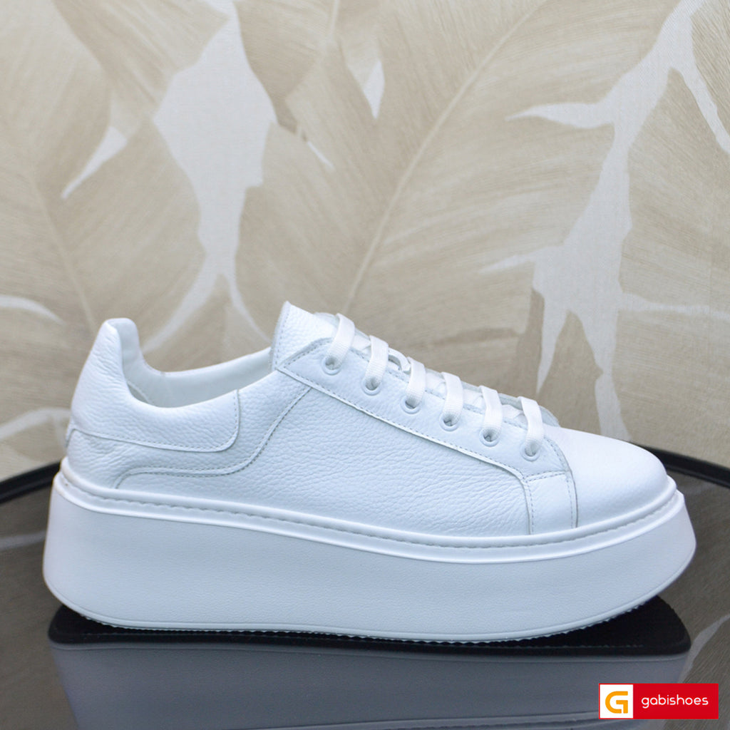 Pantofi Sport Piele Naturala Alba Lorena 3996-5