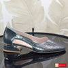 Sandale Dama Piele Naturala Negru Saten Lorena 1585