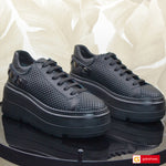 Pantofi Sport Piele Naturala Neagra Lorena 3890-3