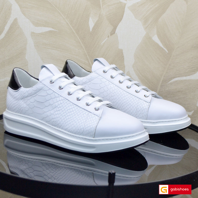 Pantofi Sport Piele Naturala Alba Gabriel 3984-1