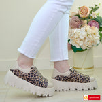 Pantofi Sport Piele Naturala Bej Gabinna 3873-3