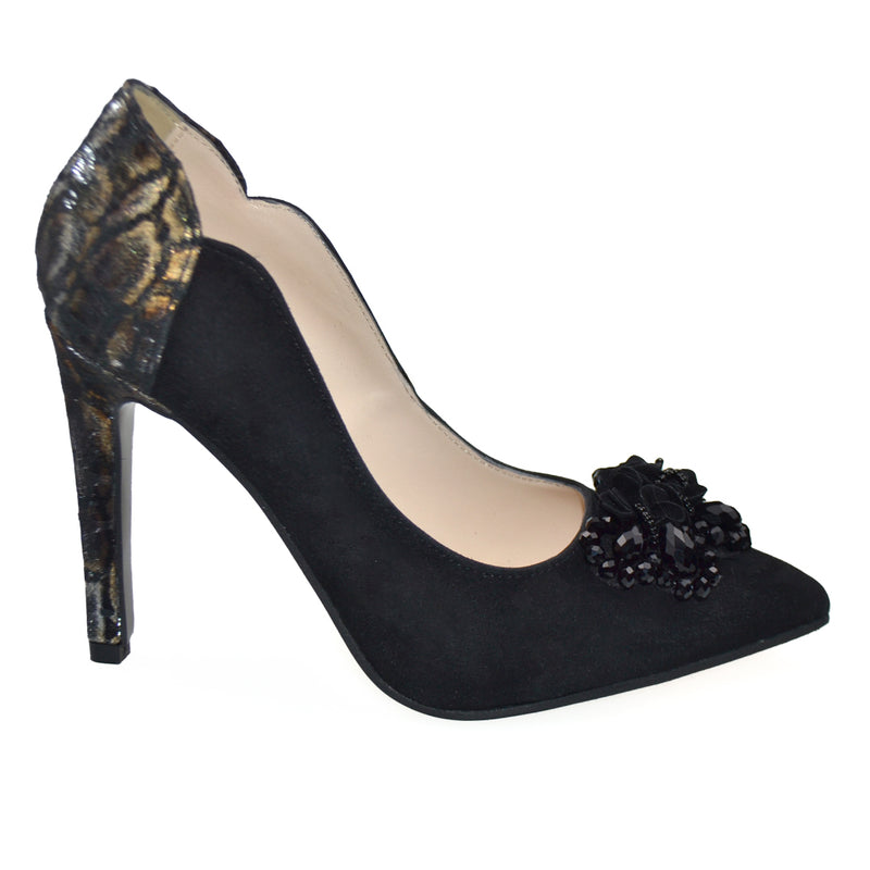 Pantofi Office Dama Piele Naturala Neagra Lorena 3702-1 ACC