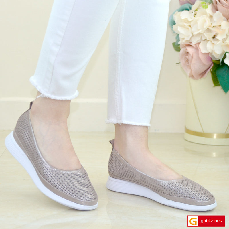 Balerini Piele Naturala Pudra Sidef Lorena 3817-1