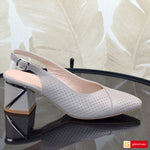 Sandale Dama Office Piele Naturala Taupe PERLLA 0441