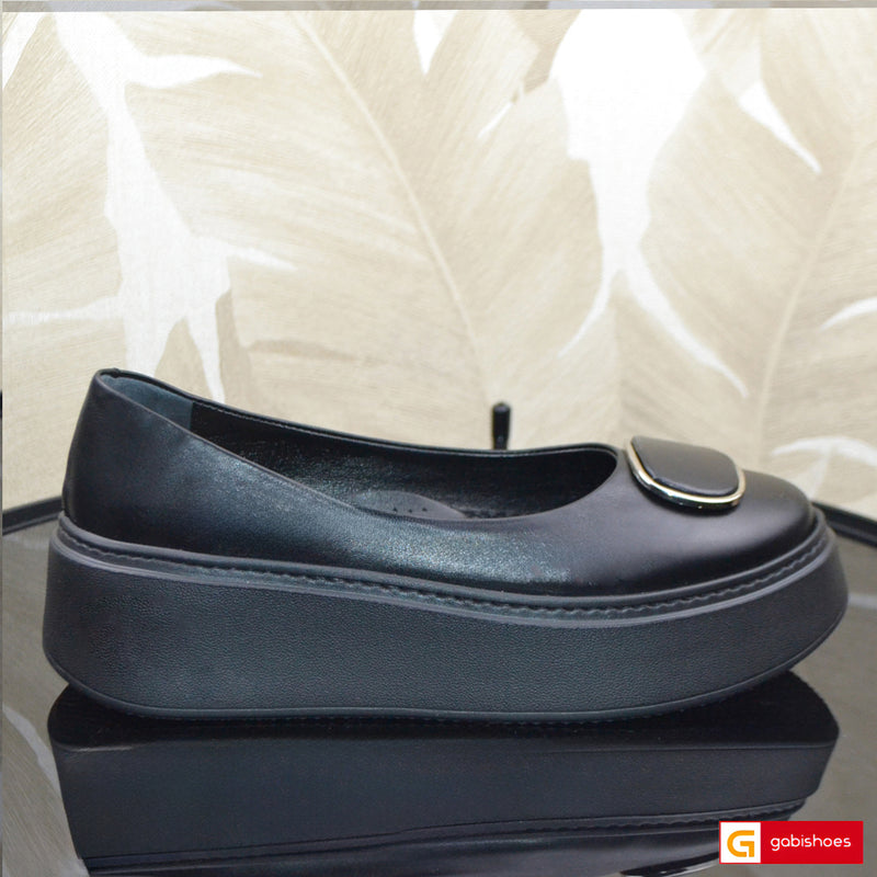 Balerini Piele Naturala Neagra Gabriela 3146-76