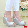 Sandale Dama Piele Naturala Alb Sidef Lorena 3917-1