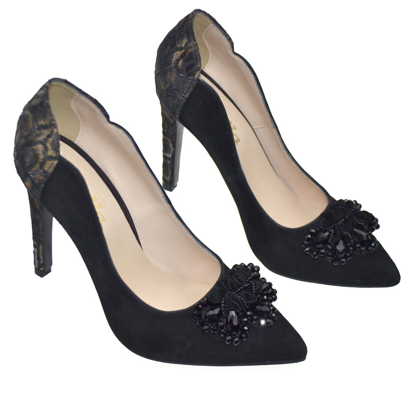 Pantofi Office Dama Piele Naturala Neagra Lorena 3702-1 ACC