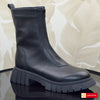 Ghete Piele Naturala Neagra Gabina 890-2026-2