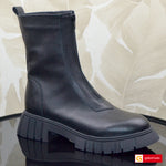Ghete Piele Naturala Neagra Gabina 890-2026-2