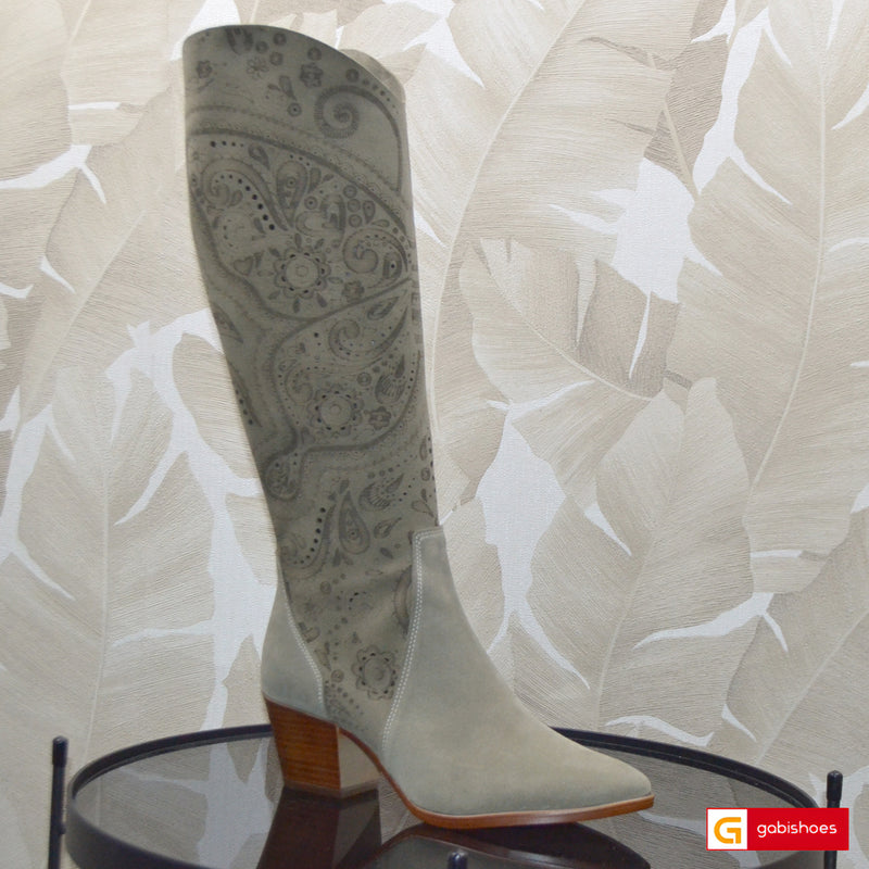 Cizme Taupe Piele Naturala Sandy 1691-2