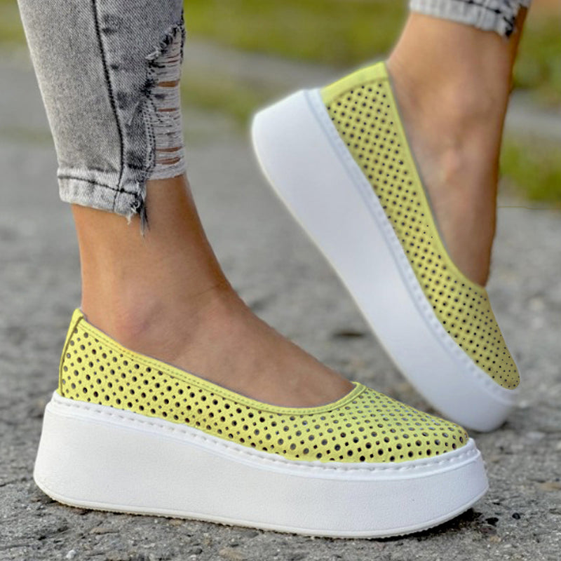 Balerini Piele Naturala Galbena Gabriela 3901-3