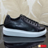 Sneakers Piele Naturala Neagra Lorena 3044-21