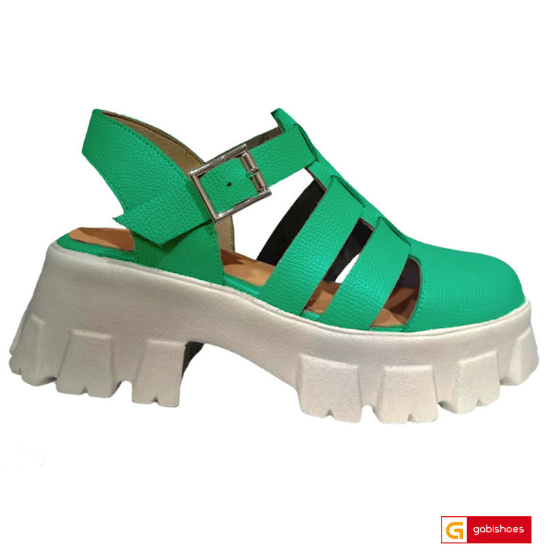 Sandale Piele Naturala Verde Lorena 3900-6