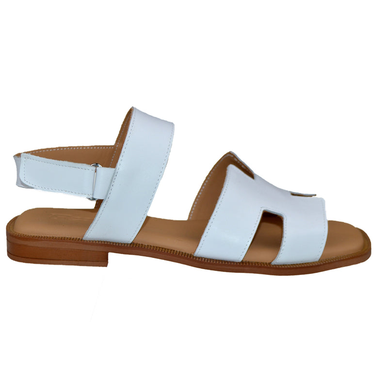 Sandale Piele Naturala Alba Lorena 3907-3