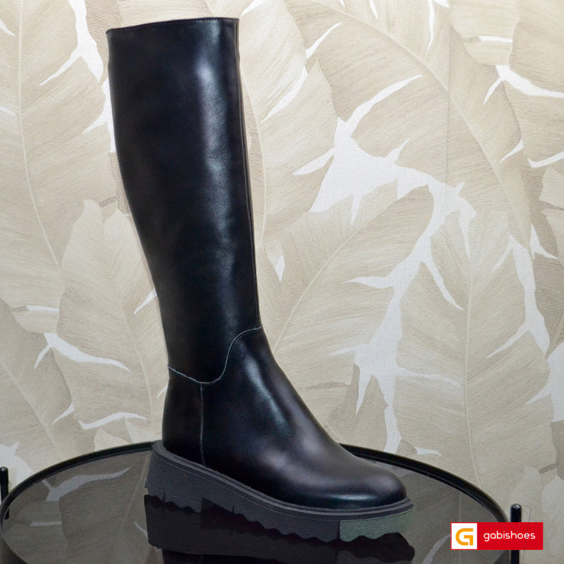 Cizme Dama Piele Naturala Neagra Lorena 4167-3