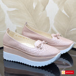 Pantofi Sport Piele Naturala Pudra Neon Gabinna 3156-11