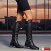 Material: Piele Naturala&nbsp;
Culoare:&nbsp;Negru&nbsp;
Tip:&nbsp;Cizme Dama
Stil:&nbsp;Casual

- Cizme piele naturala negru&nbsp;box
- Cizme cu&nbsp; fermoar&nbsp;
- Talpa&nbsp;neagra , varful rotund
- Inaltime : 34 cm de la talpa in sus , toc 4 cm
- Interior mesina neagra si material textil negru,- mesina naturala complet +40 lei
*Masuratori realizate pentru marimea 37