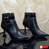 Ghete Office Dama Piele Naturala Neagra Lorena 4128-1