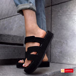 Sandale Piele Naturala Intoarsa Neagra Lorena 3939-5