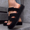 Sandale Piele Naturala Intoarsa Neagra Lorena 3939-5