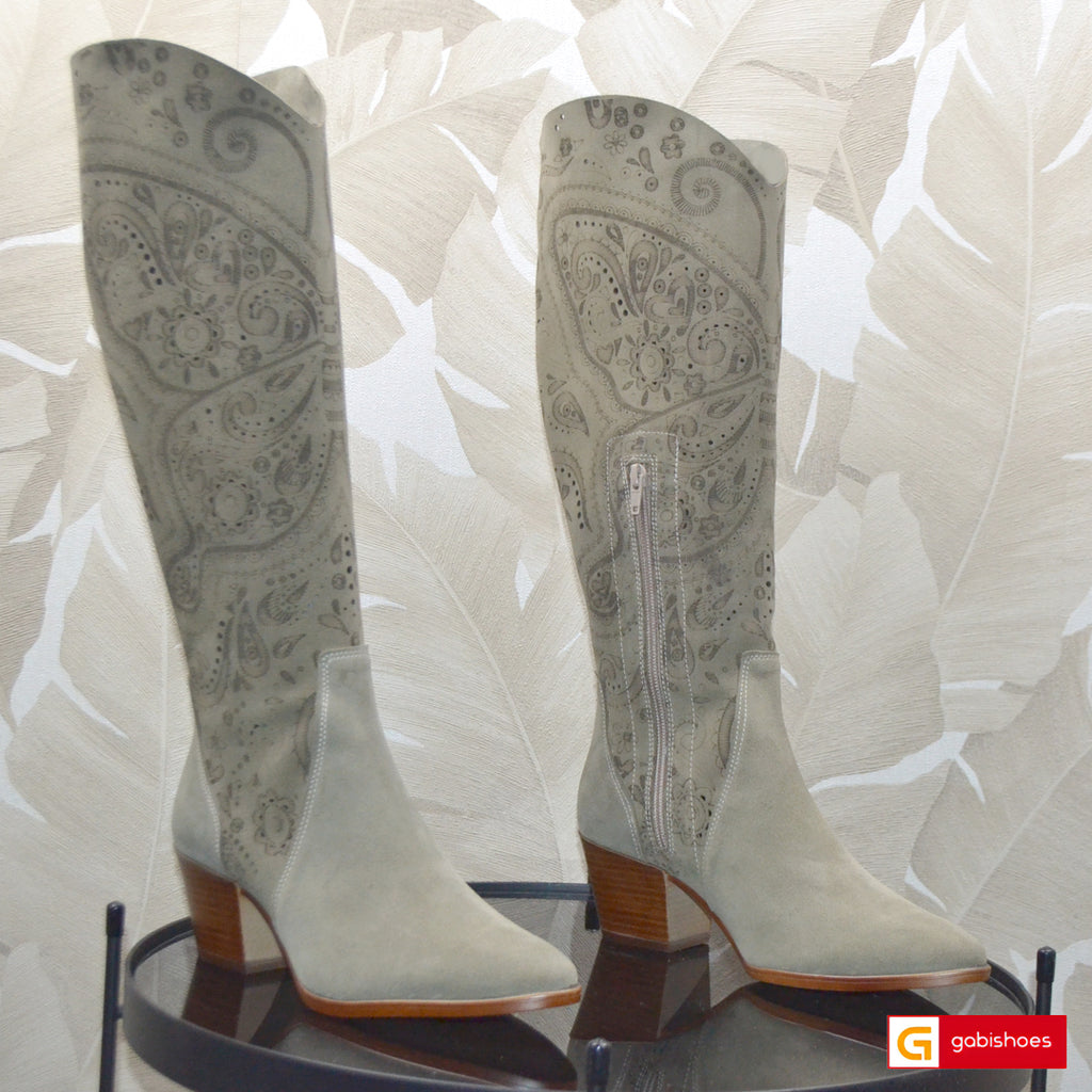 Cizme Taupe Piele Naturala Sandy 1691-2