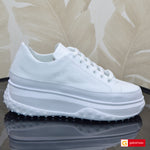 Pantofi Sport Piele Naturala Alba Sandra 1509-3