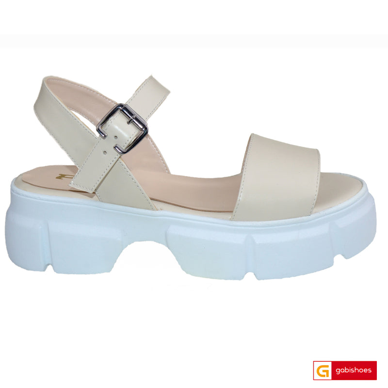Sandale Casual Dama Piele Naturala Bej Lorena 1945-3