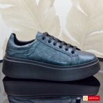 Pantofi Sport Piele Naturala Verde Lorena 3996-3