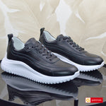 Sneakers Piele Naturala Neagra Lorena 3744-7