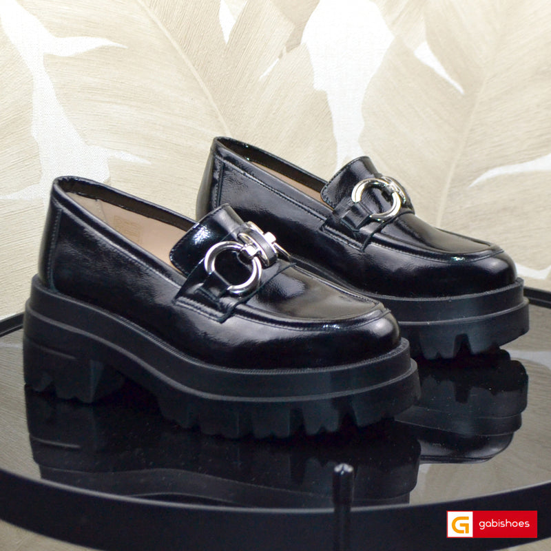 Pantofi Dama Piele Naturala Neagra Lorena 1753-1