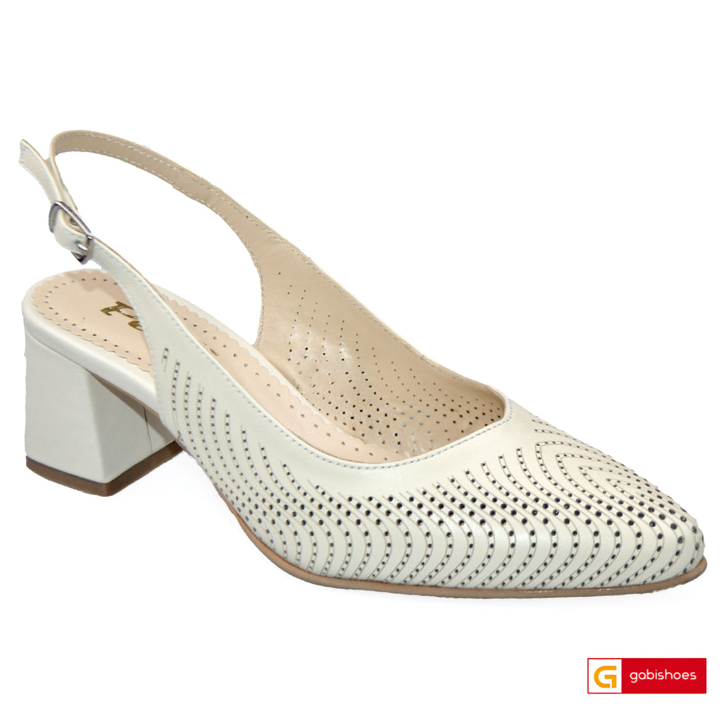 Sandale Dama Office Piele Naturala Bej Lorena 3776-1