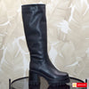 Cizme Dama Piele Naturala Neagra Lorena 3679-4