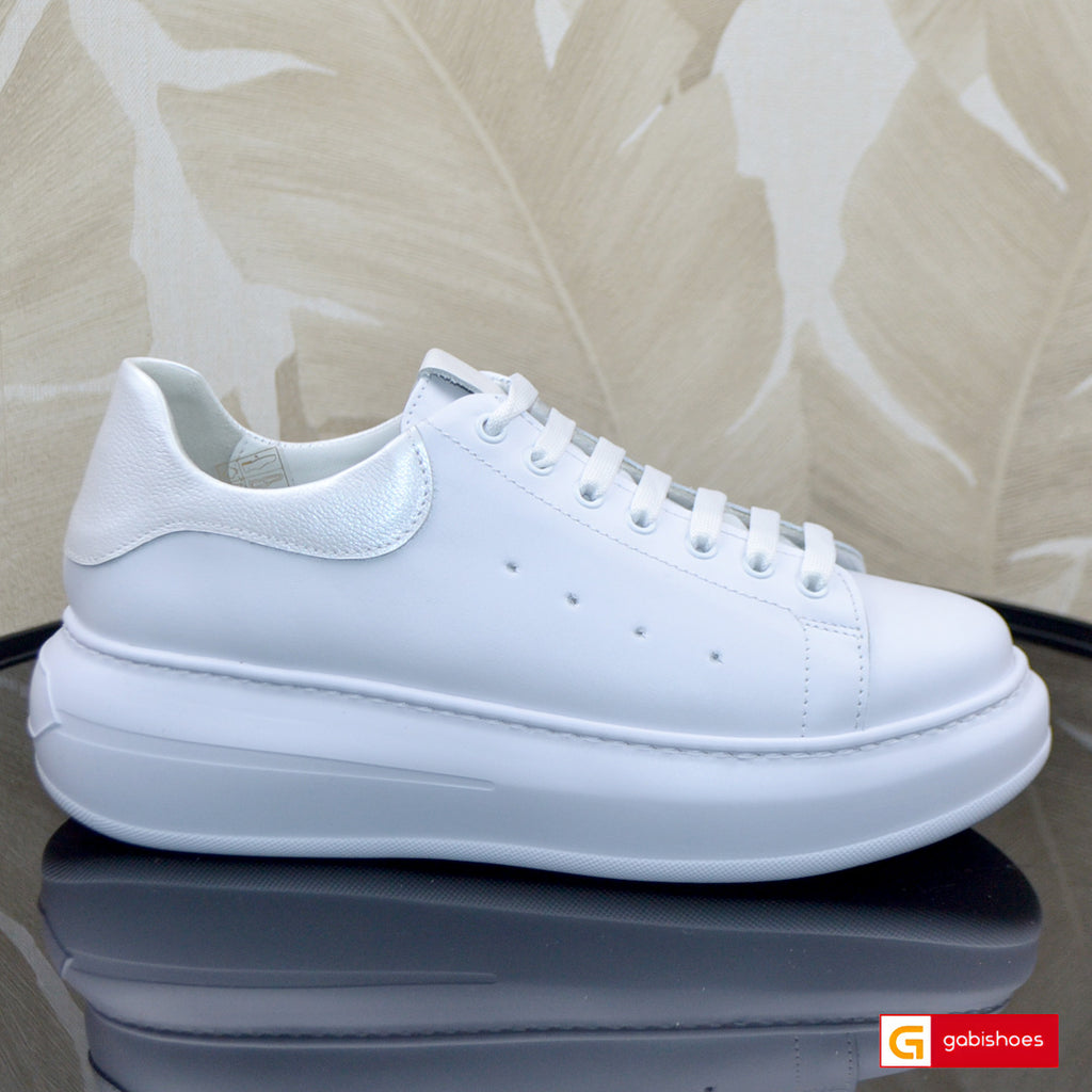 Pantofi Sport Piele Naturala Alba Lorena 881-6