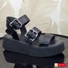 Sandale Piele Naturala Neagra Lorena 3945-3